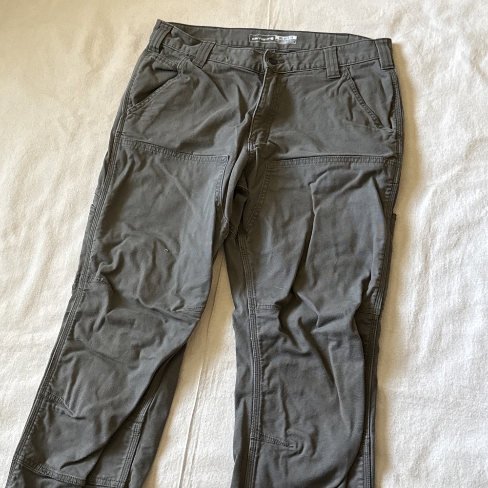 Double knee Carhartt workwear pants 34x29 Green